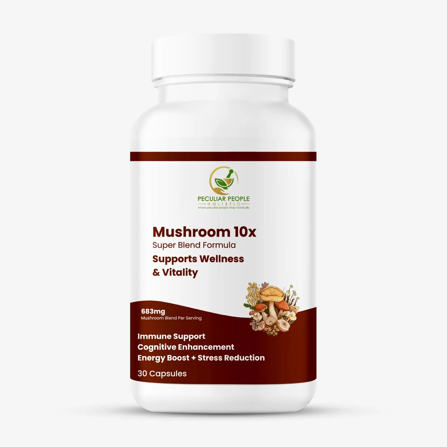 Mushroom 10x Capsules Peculiar-People-Holistic
