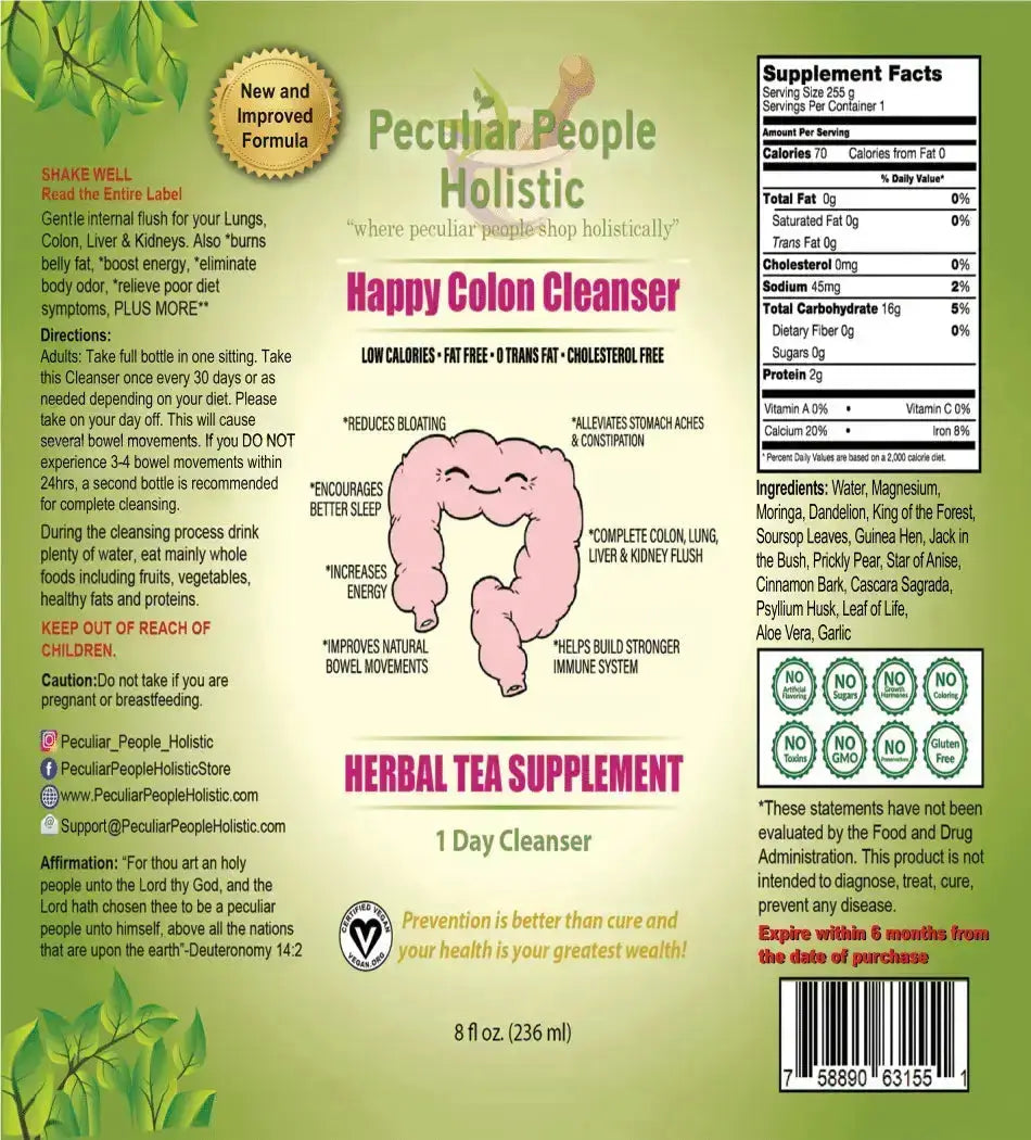 1 Day (Happy Colon) Cleanser & Gut Health