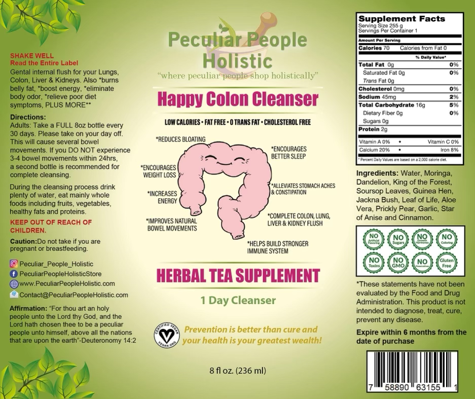 1 Day (Happy Colon) Cleanser